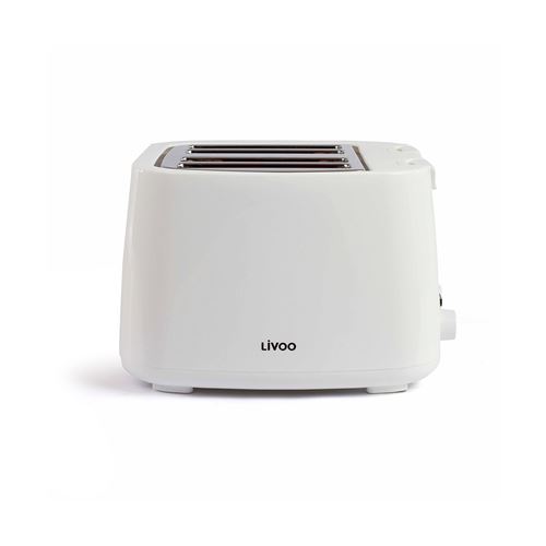 Livoo Grille-pain 4 fentes Blanc