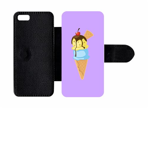 Etui À Rabat Apple Iphone 5c Glace Cornet Violet