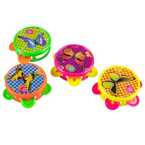 Boland tambourins papillons 5,5 cm junior 4 pièces
