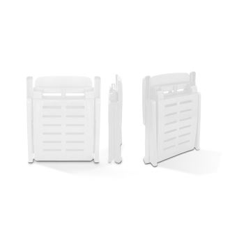 Bain De Soleil En Plastique Blanc Mobilier De Jardin Achat Prix Fnac