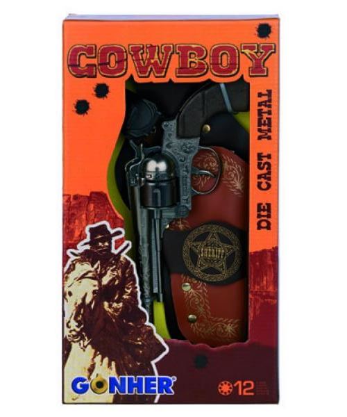 Set western cowboy - pistolet 12 coups et holster
