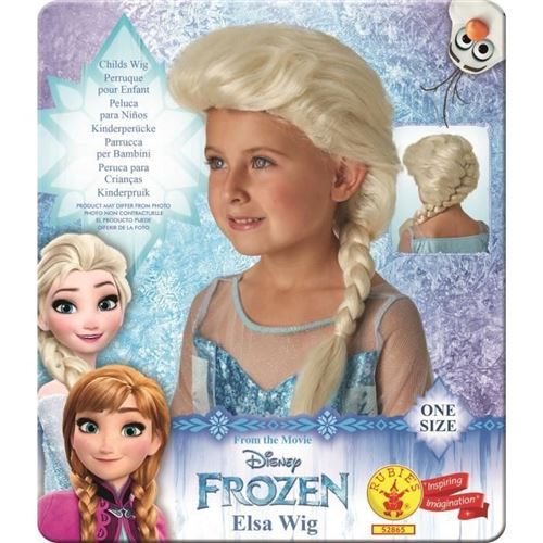 Perruque Elsa Frozen La Reine des neiges Disney - Déguisement enfant -  Achat \u0026 prix | fnac