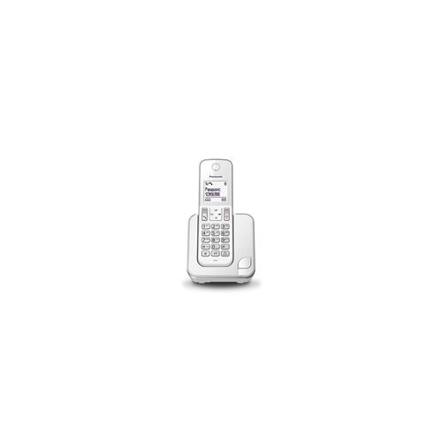 Panasonic Kx-Tgd310 - Téléphone Sans Fil avec Id D'Appelant/Appel En Instance - Dectgap - (Conférence) à Trois Capacité D'Appel - Blanc, Argent