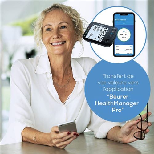 Tensiom tre bras Beurer Bluetooth BM 54 Noir Achat prix fnac