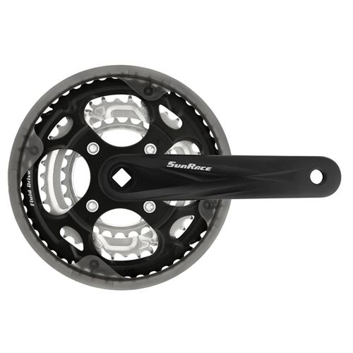 Pédalier SunRace FCM300 28/38 / 48T 170mm Noir