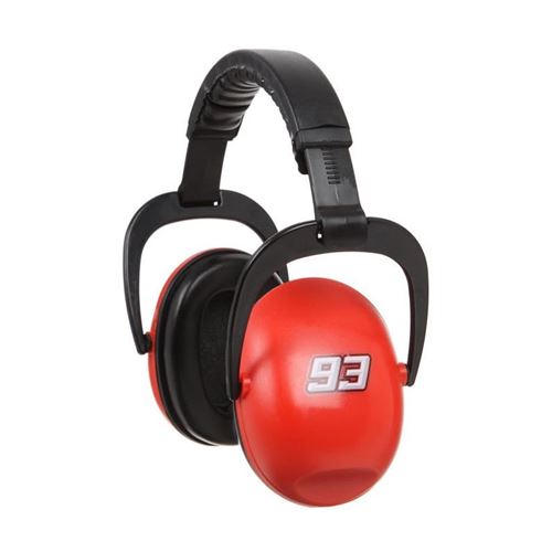 GP MOTORS Casque antibruit Marc Marquez - Rouge et Noir