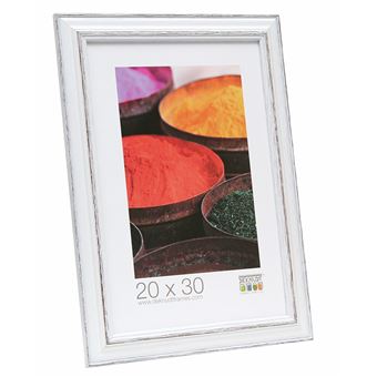 Deknudt Frames S221H3 - Basic Cadre Photo Blanc/Noir - 13 x 18 cm - 1