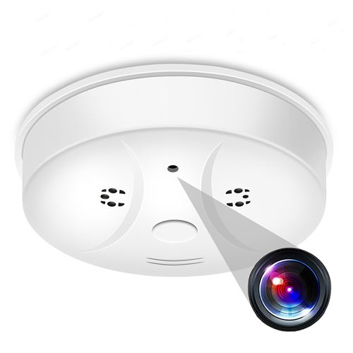 Yonis Détecteur De Fumée Caméra Espion 1080P Capteur Agitation Espionnage Ir 32Go Wifi - Image 1
