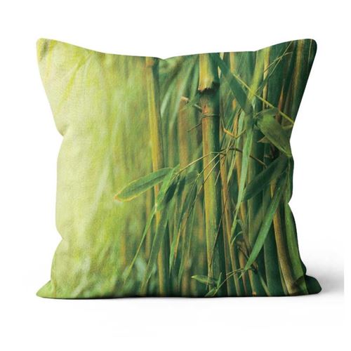 Coussin déhoussable 40x40 cm BAMBOU, par Soleil d'ocre
