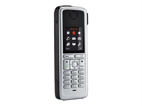 Unify OpenStage M3 - Snoerloze verlengingshandset - met Bluetooth-interface - DECT - zwart, zilver