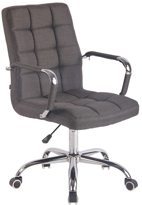 Fauteuil de Bureau DELI Tissu , Gris foncé
