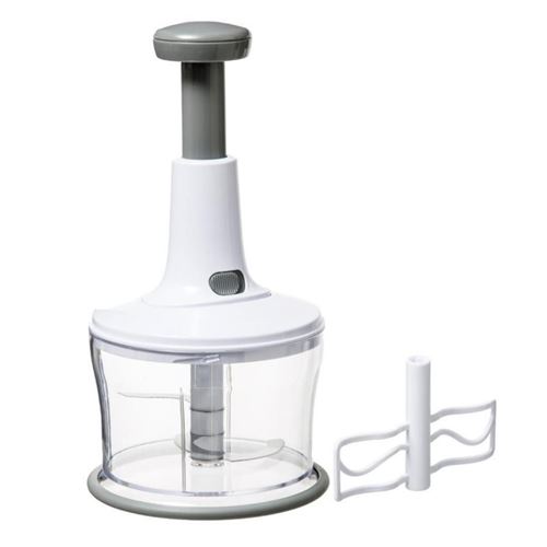 Hachoir Manuel & Batteur Meca 22cm Blanc