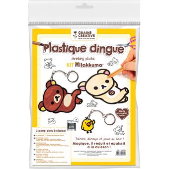 Kit plastique dingue - Porte-clés Rilakkuma - Graine Créative