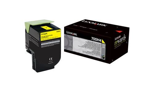 Lexmark 800H4 - à rendement élevé - jaune - originale - cartouche de toner - LCCP