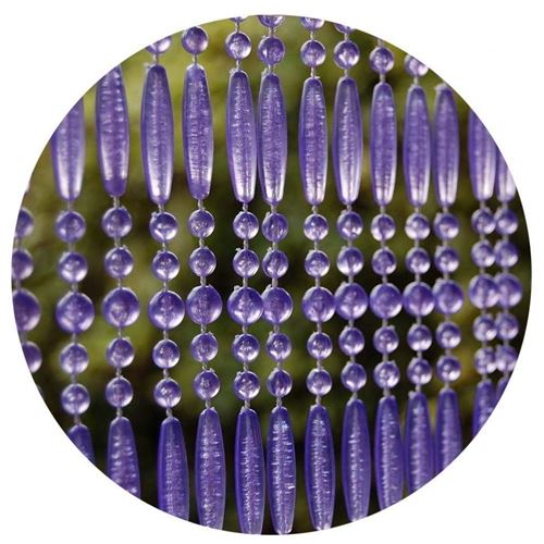Casa - Rideau de porte en perles violettes Fréjus 90x210 cm