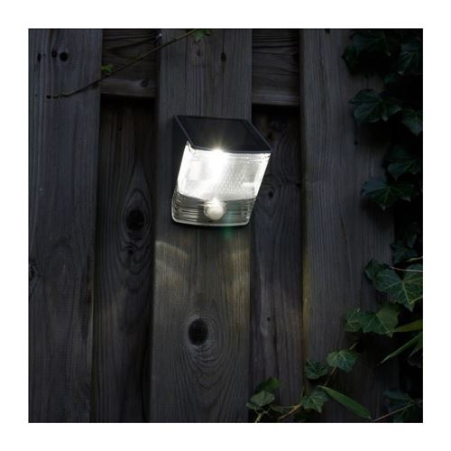RANEX  Lampe murale solaire avec capteur PIR 0,5 W Noir 5000.261