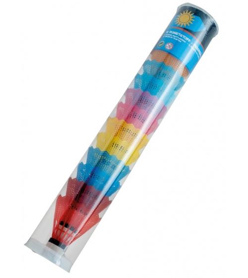 Happy People navettes badminton plastique 7 x 7 cm 12 pièces