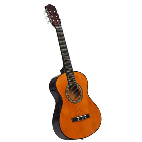 VIDAXL - Guitare classique - 1/2 - 34 pouces - Tilleul - Image 3