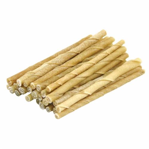 Lot de 25 Sticks à Mâcher Peau de Vache 12cm Beige