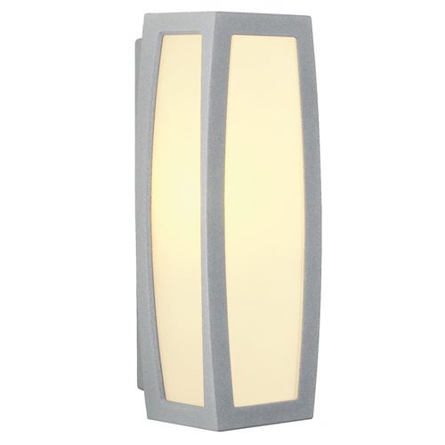 MERIDIAN BOX applique, gris argent, E27, max,25W, détect. de mouvement - Slv - Gris argent
