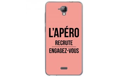Coque souple pour Altice S40 avec impression Motifs l'apéro recrute rose