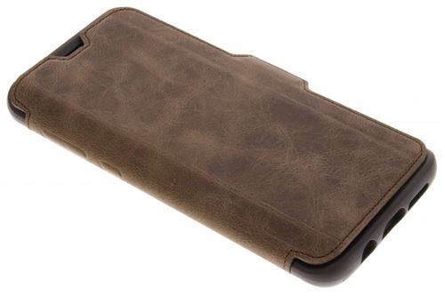 OtterBox Strada Series Folio - Flip cover voor mobiele telefoon - leer, polycarbonaat - espressobruin - voor Samsung Galaxy S9+