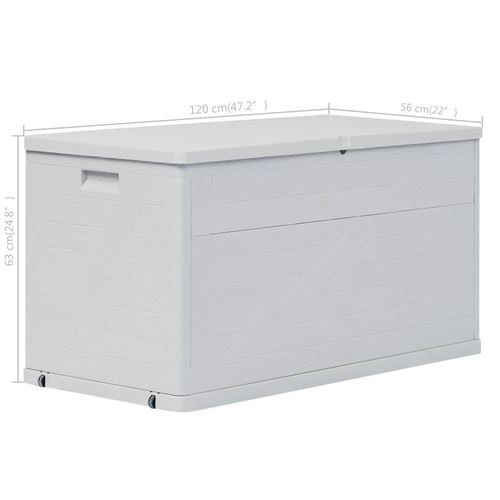 Vidaxl Boite De Rangement De Jardin 420 L Gris Clair Mobilier De Jardin Achat Prix Fnac