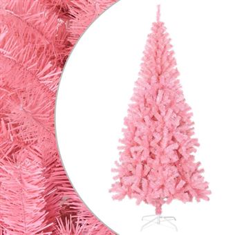 Vidaxl Sapin De Noel Artificiel Avec Support Rose 213 Cm Pvc Achat Prix Fnac