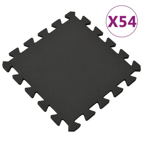 Vidaxl Noir Tapis De Sol 54 Pcs 4,86㎡ Mousse Eva - Image 1