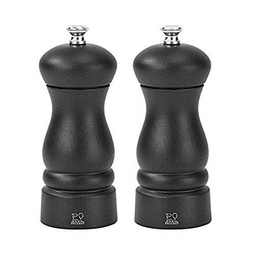 Duo moulins à Sel et Poivre Noir Mat 13 cm - Clermont - Peugeot
