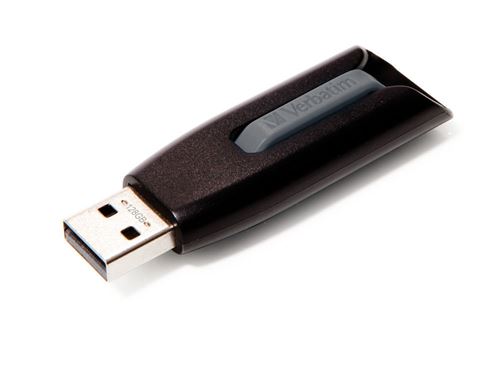 Verbatim -  V3 - USB 3.0-Stick 128 GB, Schwarz, 128 GB
