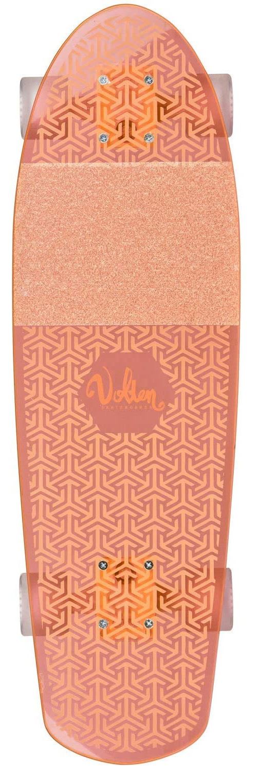 Volten longboard Neon ClearOrange 68,5 cm acrylique orange