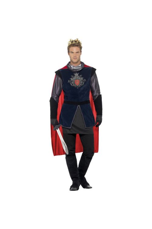 SMIFFYS Costume Roi Arthur Medieval Luxe Homme - Multicolores - L