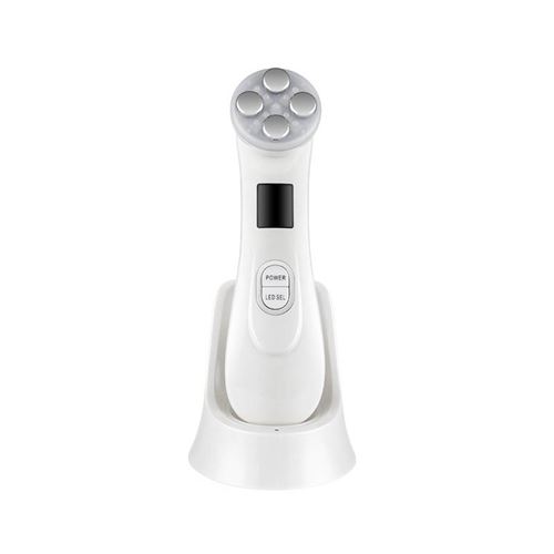 5 in 1 Appareil de beauté Anti-rides RF et EMS - Blanc