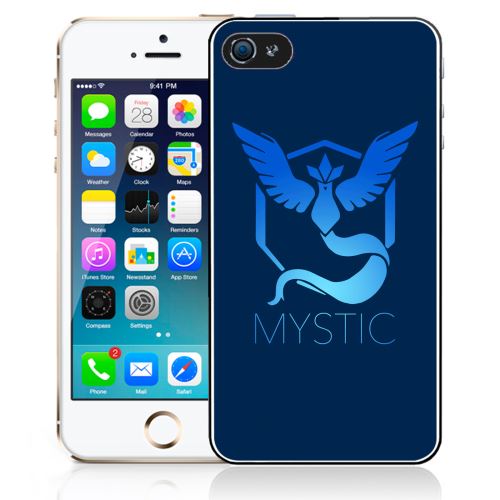 Coque pour iPhone 5C pokémon go team msytic bleu