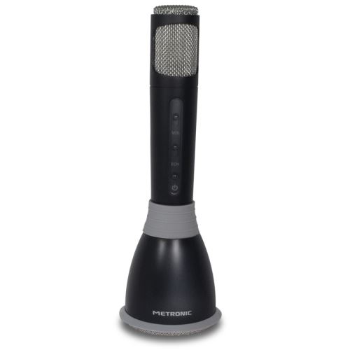 METRONIC Micro karaoké enceinte bluetooth jack 3.5 mm 3 W - noir - 485100