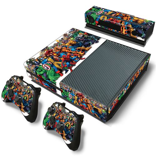  Autocollant Stickers de Protection pour Console et Manette Microsoft Xbox One - Multicolore (TN-XboxOne-0111) 