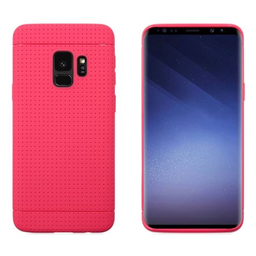 Galaxy S9 Coque Protection TPU Texture Nid Abeille Magenta ALS53013