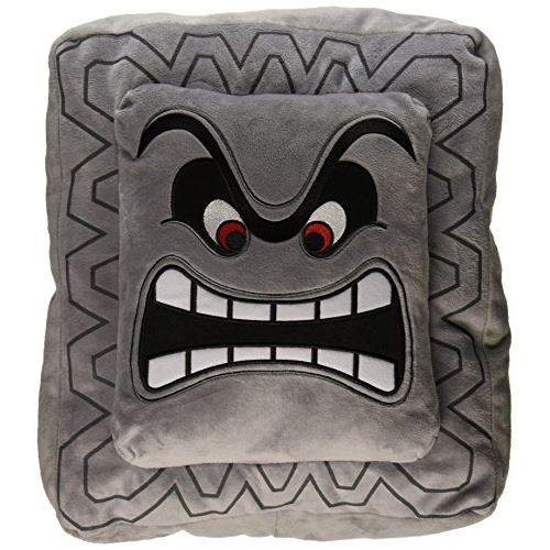 Coussin Super Mario Thwomp officiel de Nintendo Plush 12