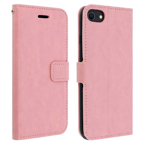 Etui pour iPhone SE 2020 / iPhone 7 / iPhone 8 Porte-carte Fonction Support Vintage Rose