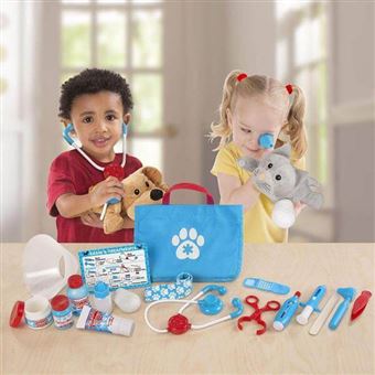 Playset Melissa & Doug Ensemble de jeu pour animaux de compagnie Examiner et traiter