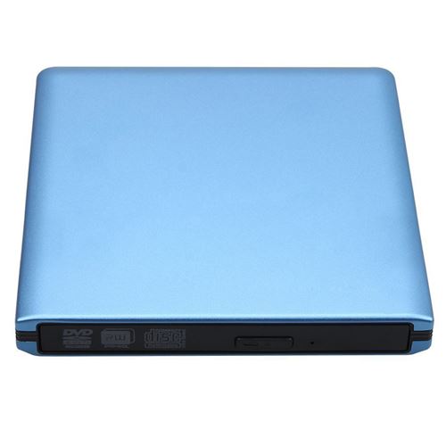 Graveur DVD/ CD en alliage d'aluminium USB3.0 Bleu