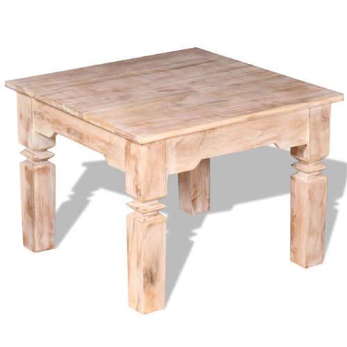 vidaXL Table basse Bois d'acacia 60 x 60 x 45 cm