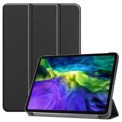 Etui en PU + TPU style simple avec support tri-pliure noir pour votre Apple iPad Pro 11 pouces (2020)