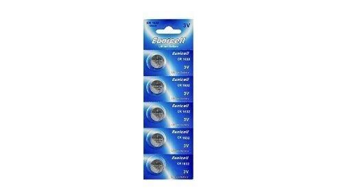 EUNICELL - Lot de 5 PILES Lithium CR1632 3 volts