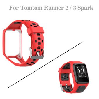 Remplacement bande Bracelet en silicone pour TomTom Adventurer / Runner 2 3  / Spark 3 - Montre connectée - Achat & prix