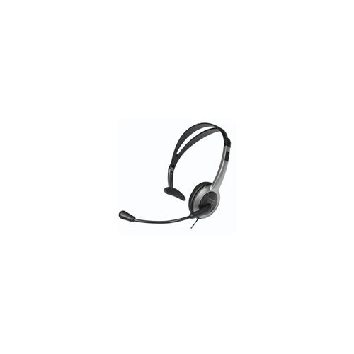 Panasonic RP-TCA 430 Telefon On Ear Headset kabelgebunden Mono Silber, Schwarz Mikrofon-Stummschaltu