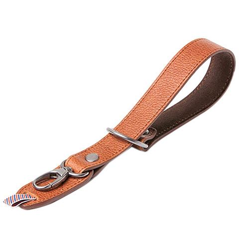 Dragonne Barber Shop Razor Cut Cuir Grainé Marron