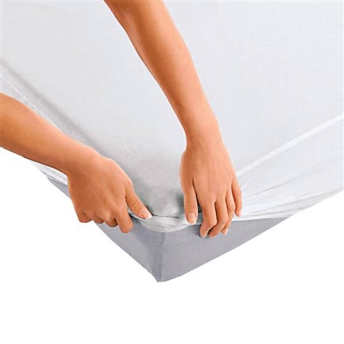 Protège matelas anti acariens et impermeable - drap-housse-160x200cm