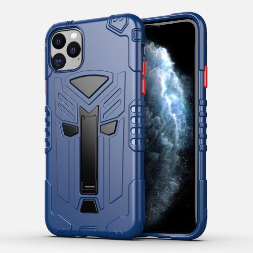 Coque en TPU résistant aux chocs avec béquille bleu pour votre Apple iPhone 11 Pro 5.8 pouces